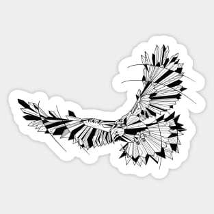 Geometric Falcon Sticker